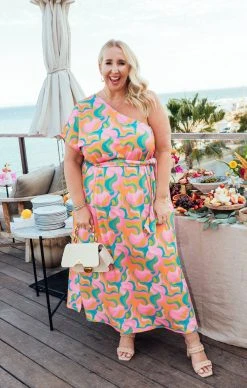 Show Me Your Mumu Christie Maxi Dress ~ Barbie™ Party Wave