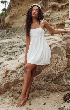 Show Me Your Mumu Gretchen Mini Dress ~ White Linen