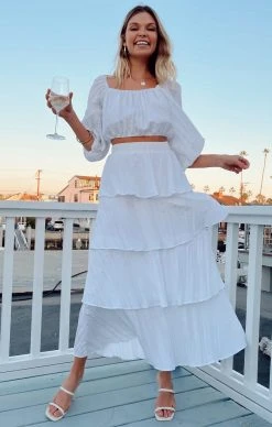 Show Me Your Mumu Full Swing Skirt ~ White Crinkle 29 Show Me Your Mumu Full Swing Skirt ~ White Crinkle -Fashion Womens Discount Store IMG 1163