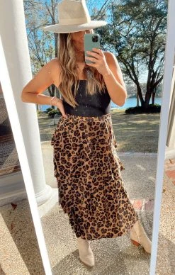 Show Me Your Mumu Full Swing Skirt ~ Caramel Cheetah -Fashion Womens Discount Store IMG 1221