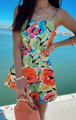 Show Me Your Mumu Lauren Tie Mini Dress ~ Mimosa Blooms -Fashion Womens Discount Store IMG 1815