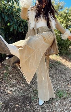 Show Me Your Mumu Ashbury Wide Leg ~ Beige Corduroy -Fashion Womens Discount Store IMG 20343