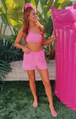 Show Me Your Mumu Cabana Shorts ~ Electric Pink -Fashion Womens Discount Store IMG 4531