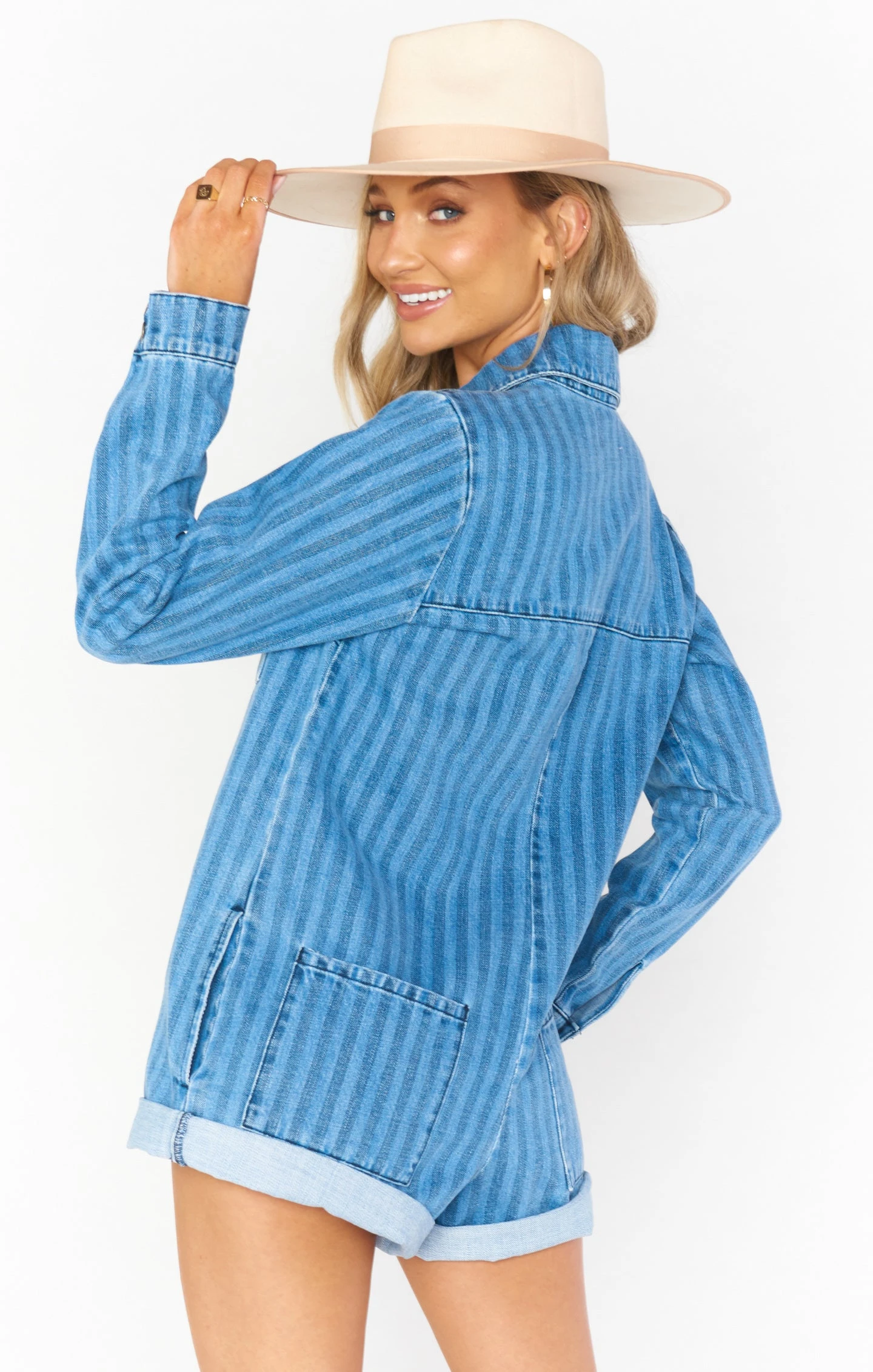 Show Me Your Mumu Tegan Jumper ~ Navy Indigo Stripe 10 Show Me Your Mumu Tegan Jumper ~ Navy Indigo Stripe - Image 8