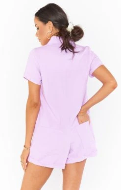 Show Me Your Mumu Range Romper ~ Bright Lilac -Fashion Womens Discount Store MDM1 470 EL04 03