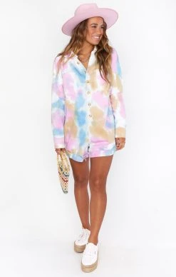 Show Me Your Mumu Tegan Jumper ~ Tropic Tie Dye -Fashion Womens Discount Store MDM1 480 PB07 01