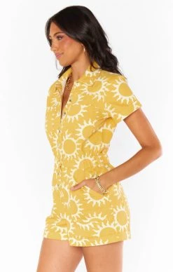 Show Me Your Mumu Cannon Romper ~ Paradise Sun Denim -Fashion Womens Discount Store MDM3 675 PS32 03 9a4b58d5 f8c8 4c8e 95c2 836c41cd7f12