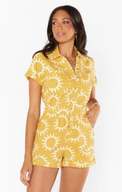 Show Me Your Mumu Cannon Romper ~ Paradise Sun Denim