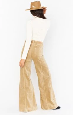 Show Me Your Mumu Ashbury Wide Leg ~ Beige Corduroy -Fashion Womens Discount Store MDR1 513 BG15 01 3