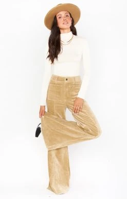 Show Me Your Mumu Ashbury Wide Leg ~ Beige Corduroy