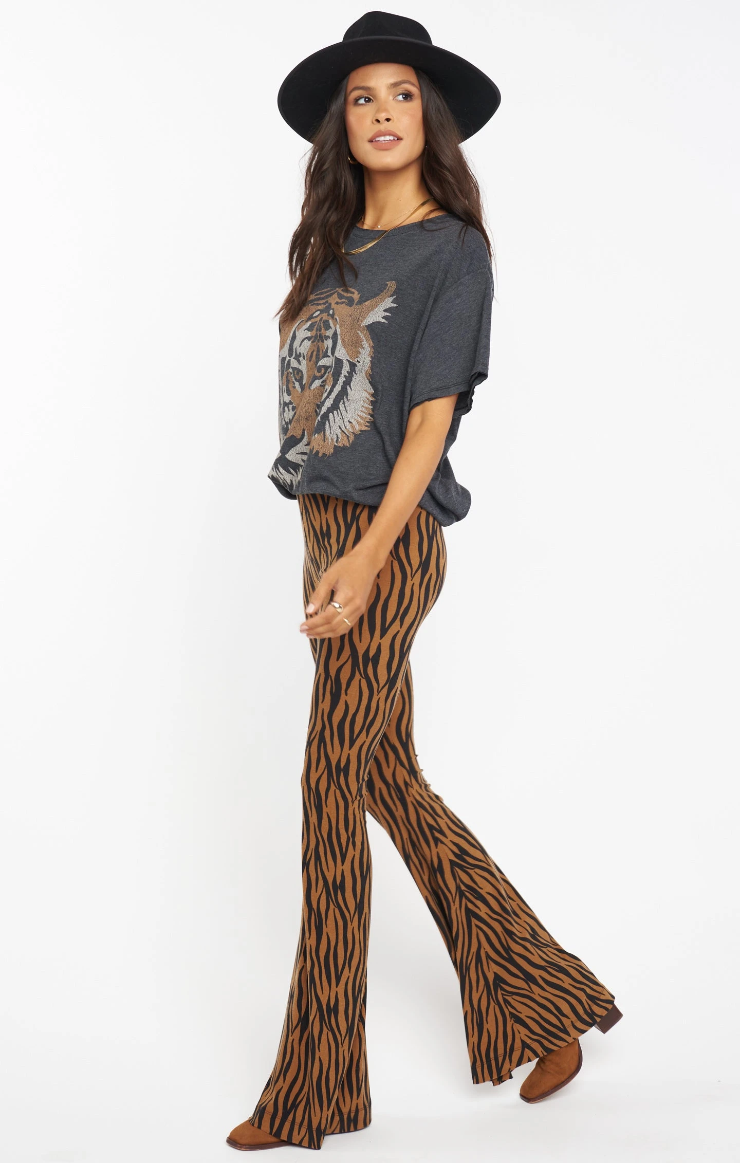 Show Me Your Mumu Bam Bam Bells Regular ~ Taupe Tiger 4 Show Me Your Mumu Bam Bam Bells Regular ~ Taupe Tiger - Image 2