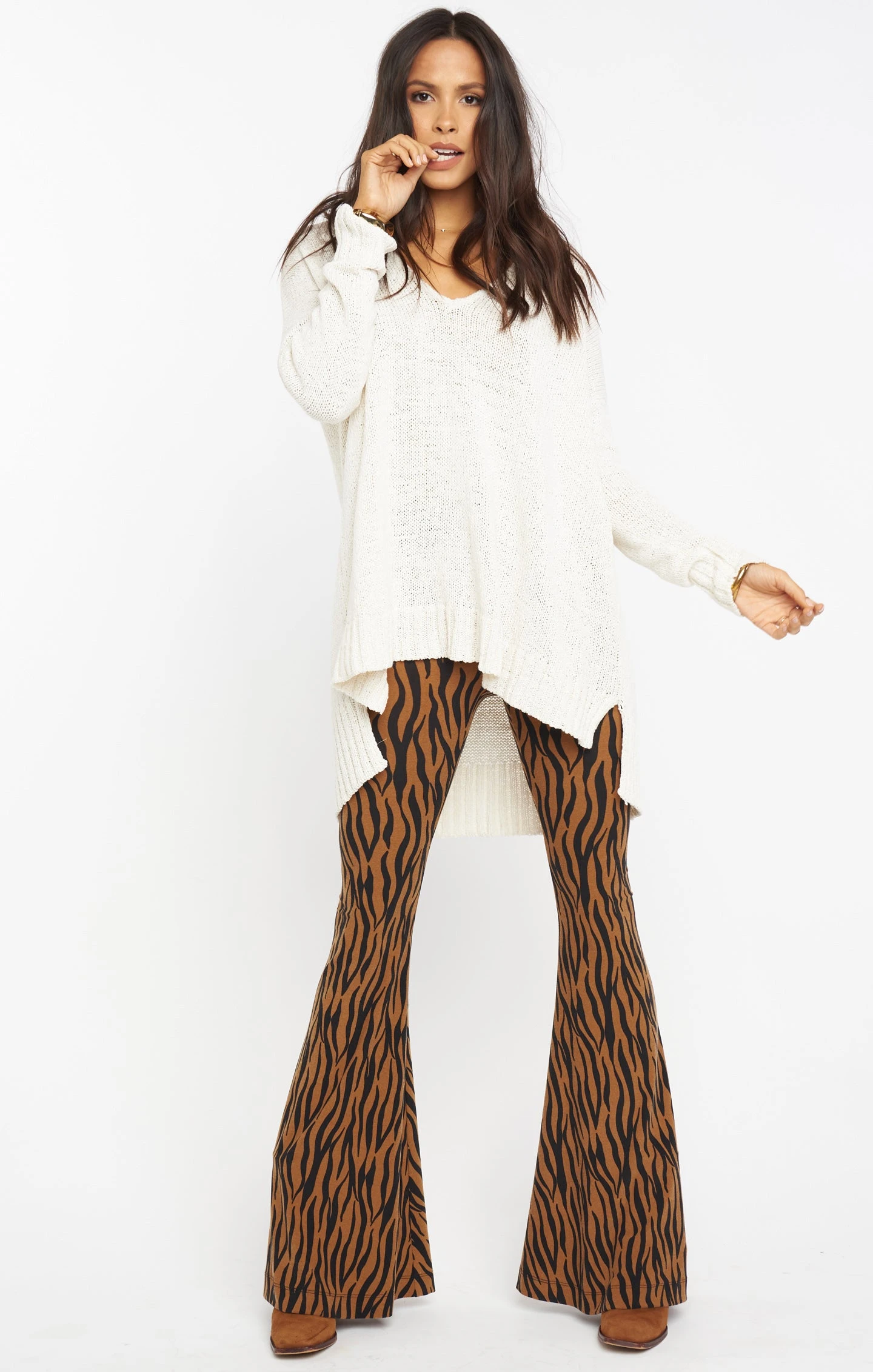 Show Me Your Mumu Bam Bam Bells Regular ~ Taupe Tiger 10 Show Me Your Mumu Bam Bam Bells Regular ~ Taupe Tiger - Image 8