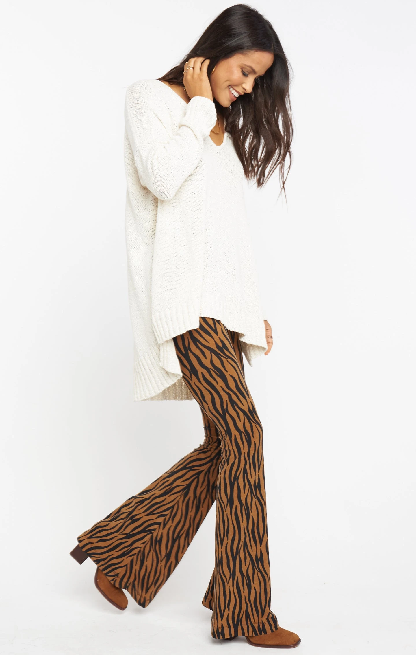 Show Me Your Mumu Bam Bam Bells Regular ~ Taupe Tiger 9 Show Me Your Mumu Bam Bam Bells Regular ~ Taupe Tiger - Image 7