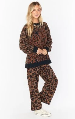 Show Me Your Mumu Scout Sweater ~ Leopard Knit -Fashion Womens Discount Store MF1 4600 LK18 01 1