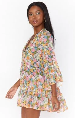 Show Me Your Mumu Viola Mini Dress ~ Wild Flora -Fashion Womens Discount Store MF1 4819 DA09 02