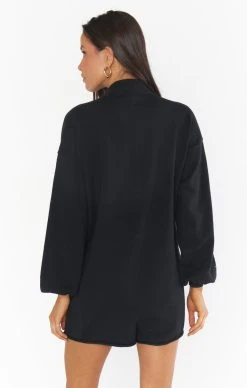 Show Me Your Mumu Gianni Romper ~ Black Knit -Fashion Womens Discount Store MF2 4700 BK03 03