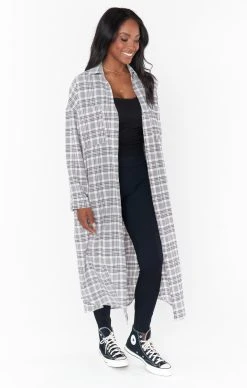 Show Me Your Mumu Leo Button Down Tunic ~ Windowpane Plaid 8 Show Me Your Mumu Leo Button Down Tunic ~ Windowpane Plaid -Fashion Womens Discount Store MF2 4998 CZ01 02
