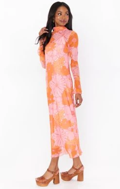 Show Me Your Mumu Daphne Turtleneck Dress ~ Retro Garden Mesh -Fashion Womens Discount Store MF2 5325 FB88 01 2