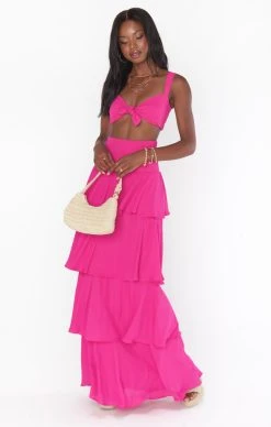 Show Me Your Mumu Katrina Swing Skirt ~ Bright Pink -Fashion Womens Discount Store MF2 5408 YP46 01 3668e203 235c 48d0 b57f 6e3574f7aff5