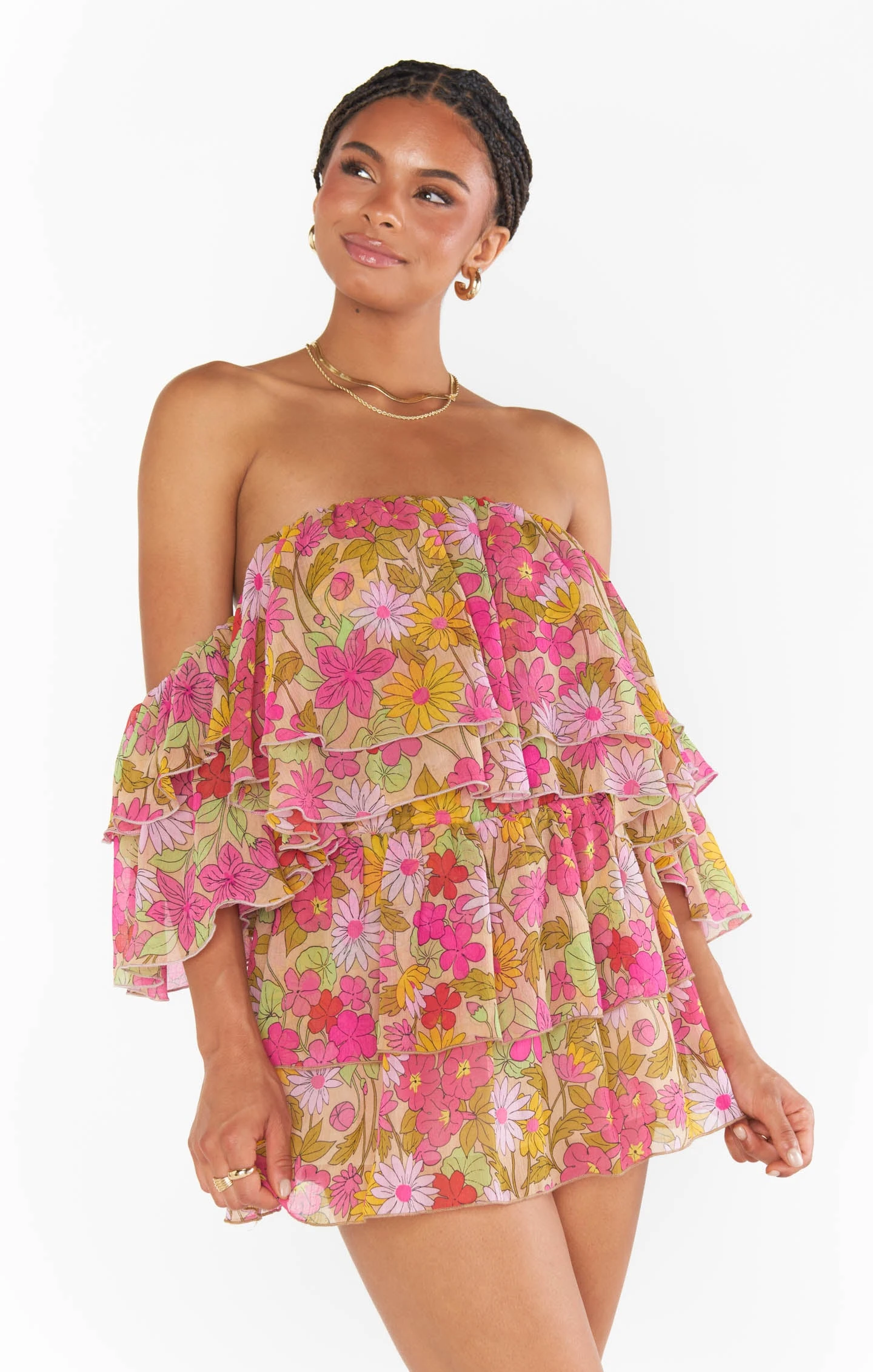 Show Me Your Mumu Aiden Mini Skort ~ Carnaby Floral 4 Show Me Your Mumu Aiden Mini Skort ~ Carnaby Floral - Image 2