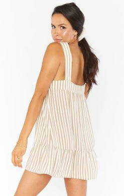 Show Me Your Mumu Goldie Dress ~ Beige Everyday Stripe 20 Show Me Your Mumu Goldie Dress ~ Beige Everyday Stripe -Fashion Womens Discount Store MM0 1949 TA57 03