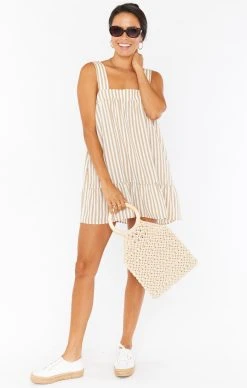 Show Me Your Mumu Goldie Dress ~ Beige Everyday Stripe 21 Show Me Your Mumu Goldie Dress ~ Beige Everyday Stripe -Fashion Womens Discount Store MM0 1949 TA57 04