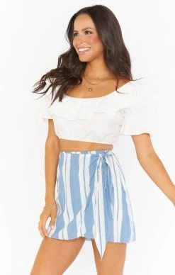Show Me Your Mumu Iva Wrap Skirt ~ Sailboat Stripe -Fashion Womens Discount Store MM1 409 WB08 04