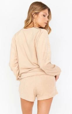 Show Me Your Mumu Sittin Around Set ~ Tan Terry -Fashion Womens Discount Store MM1 4215 TN21 03