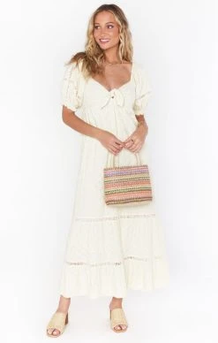 Show Me Your Mumu Zen Midi Dress ~ Midsummer Ivory -Fashion Womens Discount Store MM1 4613 MS21 01
