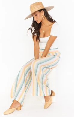 Show Me Your Mumu Julian Pants ~ Sunset Stripe -Fashion Womens Discount Store MM1 4722 SU56 08