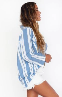Show Me Your Mumu Stayton Tunic ~ Sailboat Stripe -Fashion Womens Discount Store MM1 4783 WB08 01 6
