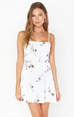 Show Me Your Mumu Lauren Tie Mini Dress ~ Pretty In White Floral