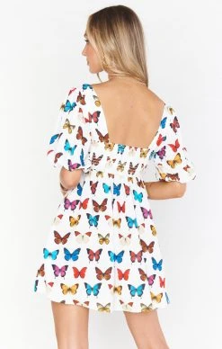 Show Me Your Mumu Smitten Babydoll Dress ~ Butterflies In My Eyes -Fashion Womens Discount Store MM1 4922 BK41 01 4