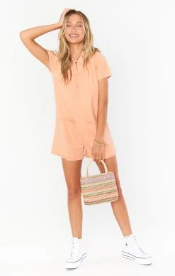Show Me Your Mumu Gio Sweater Romper ~ Cantaloupe Knit -Fashion Womens Discount Store MM2 4967 CK31 01 2