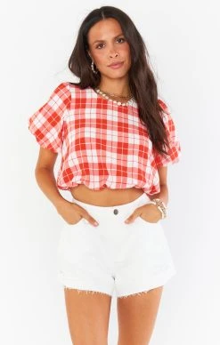 Show Me Your Mumu Highland Crop Top ~ Picnic Plaid