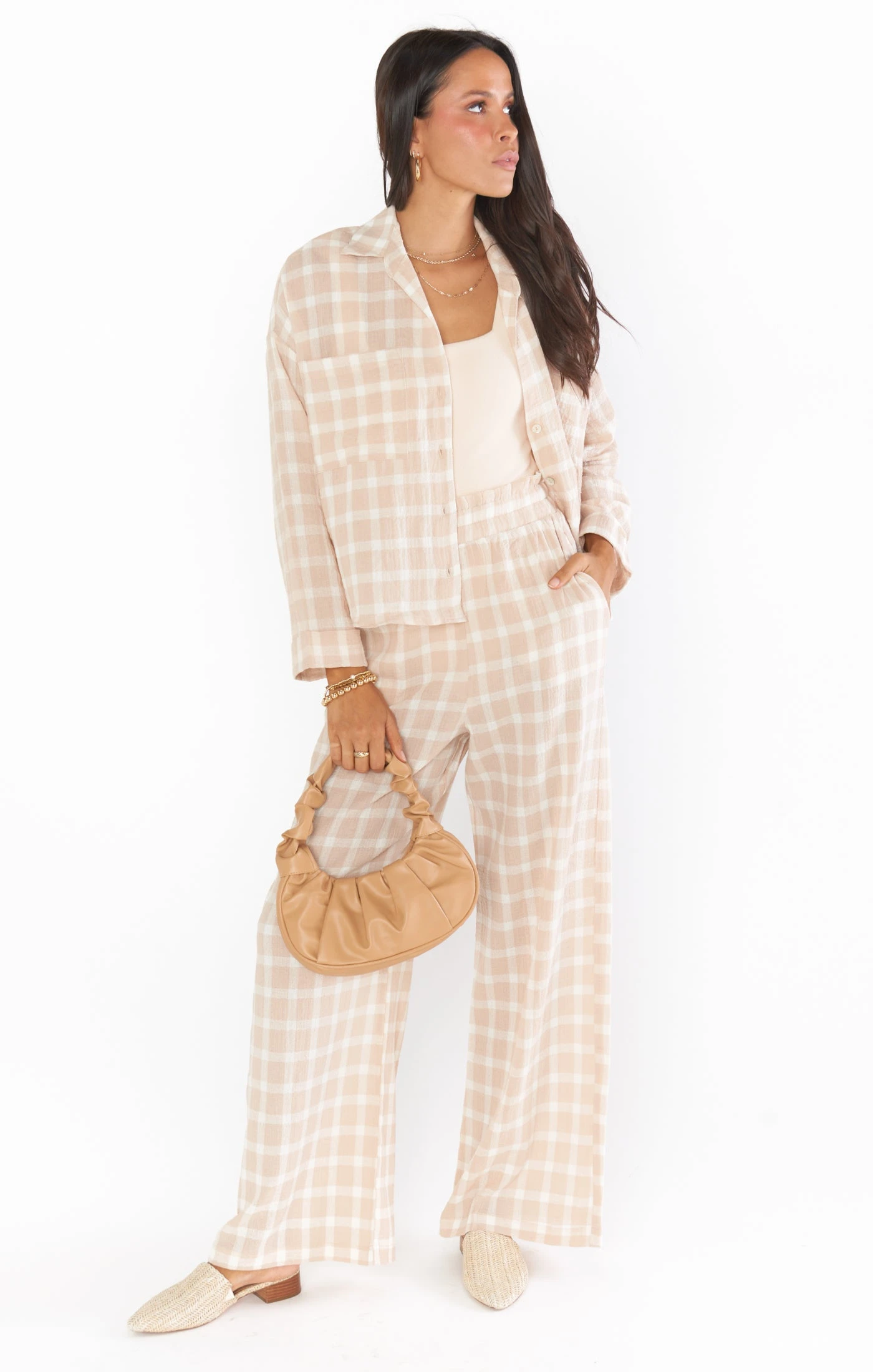 Show Me Your Mumu Roitman Pants ~ Cream Plaid 7 Show Me Your Mumu Roitman Pants ~ Cream Plaid - Image 5