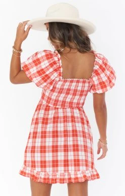 Show Me Your Mumu Colvin Mini Dress ~ Picnic Plaid -Fashion Womens Discount Store MM2 5098 RP84 01