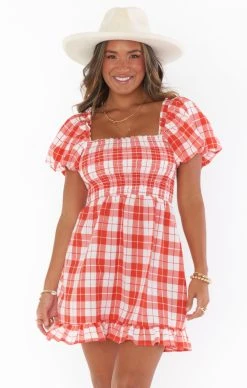 Show Me Your Mumu Colvin Mini Dress ~ Picnic Plaid -Fashion Womens Discount Store MM2 5098 RP84 01 2