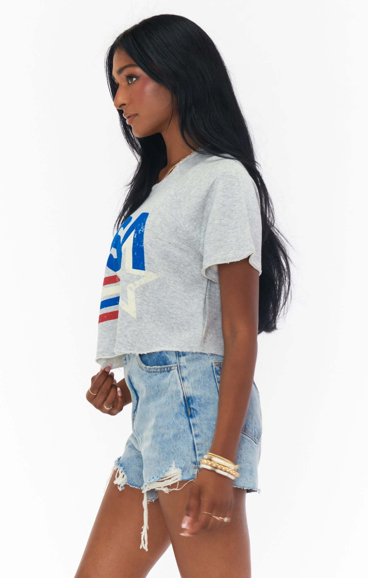 Show Me Your Mumu Jimmy Crop ~ USA Star Graphic 4 Show Me Your Mumu Jimmy Crop ~ USA Star Graphic - Image 2