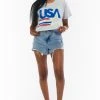 Show Me Your Mumu Jimmy Crop ~ USA Star Graphic -Fashion Womens Discount Store MM2 5144 US11 01 33edd50e 6d8f 496e a63e d4a27b01ff7f