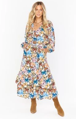 Show Me Your Mumu Cait Midi Dress ~ Baileys Butterflies