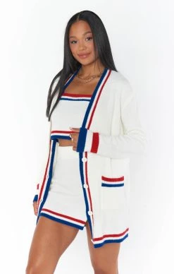 Show Me Your Mumu Lambert Cardigan ~ USA Stripe Knit 10 Show Me Your Mumu Lambert Cardigan ~ USA Stripe Knit -Fashion Womens Discount Store MM3 1148 US31 02