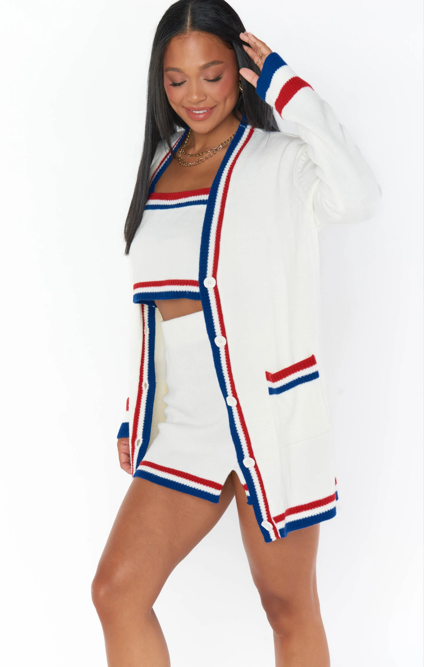 Show Me Your Mumu Lambert Cardigan ~ USA Stripe Knit 7 Show Me Your Mumu Lambert Cardigan ~ USA Stripe Knit - Image 5