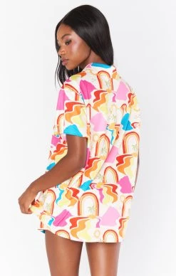 Show Me Your Mumu Sunday Morning Sleep Set ~ Rainbow Island Knit -Fashion Womens Discount Store MM3 4609 RI22 04