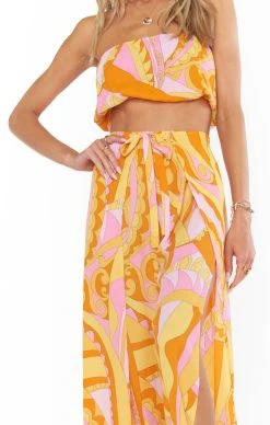 Show Me Your Mumu Teeny Tube Top ~ Caribbean Cocktail -Fashion Womens Discount Store MM3 5065 SP15 02