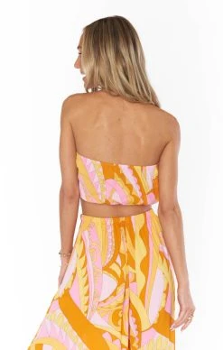 Show Me Your Mumu Teeny Tube Top ~ Caribbean Cocktail -Fashion Womens Discount Store MM3 5065 SP15 04