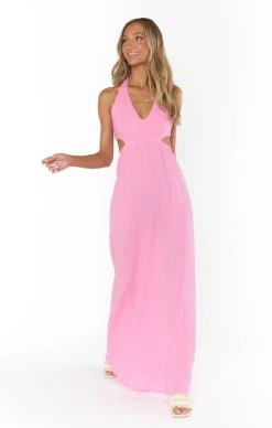 Show Me Your Mumu Marisol Maxi Dress ~ Bubblegum Gauze -Fashion Womens Discount Store MM3 5436 PK87 02