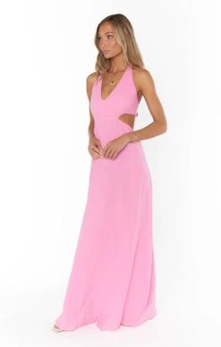 Show Me Your Mumu Marisol Maxi Dress ~ Bubblegum Gauze -Fashion Womens Discount Store MM3 5436 PK87 03