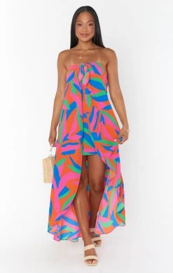 Show Me Your Mumu Ipanema Tie Dress ~ Island Punch -Fashion Womens Discount Store MM3 5710 BF48 01