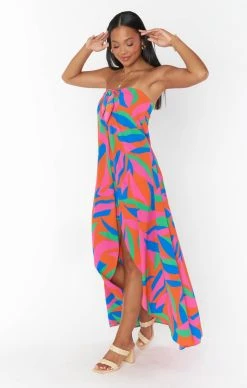 Show Me Your Mumu Ipanema Tie Dress ~ Island Punch -Fashion Womens Discount Store MM3 5710 BF48 03